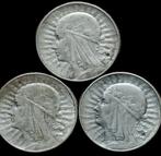 Polen. 5 Zotych 3x 1933/1934 Gowa Kobiety (Zonder