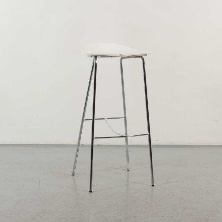 Ondaretta Ant design barkruk, wit, 4-poot onderstel, Huis en Inrichting, Barkrukken, Ophalen of Verzenden