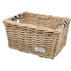 Wicked Rieten Fietsmand M Black Checker grijs