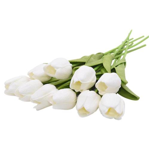 Kunst Boeket - Tulpen Zijden Bloemen Tulp Luxe Boeketten, Huis en Inrichting, Woonaccessoires | Kunstplanten en Kunstbloemen, Nieuw