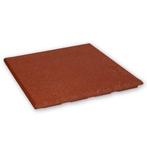 Rubber tegel 20 mm - 50 x 50 cm - Rood, Tuin en Terras, Verzenden, Nieuw