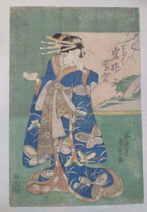 Kabuki actor Iwai Shijaku  as Shsh  - 1840 -, Antiek en Kunst, Antiek | Overige Antiek