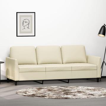 Creme Driezitsbank 180cm - Retourdeal - 47% Korting! beschikbaar voor biedingen