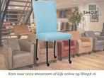Leren eetkamerstoel Deal - Toledo Sky Blue (lichtblauw) -, Huis en Inrichting, Stoelen, Blauw, Nieuw, Leer, Ophalen of Verzenden
