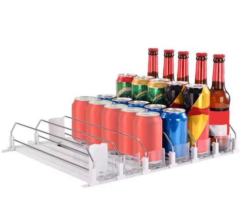 Drankblikjes Dispenser – Verstelbaar Push Rack Koelkast, Huis en Inrichting, Keuken | Keukenelementen, Nieuw, Verzenden