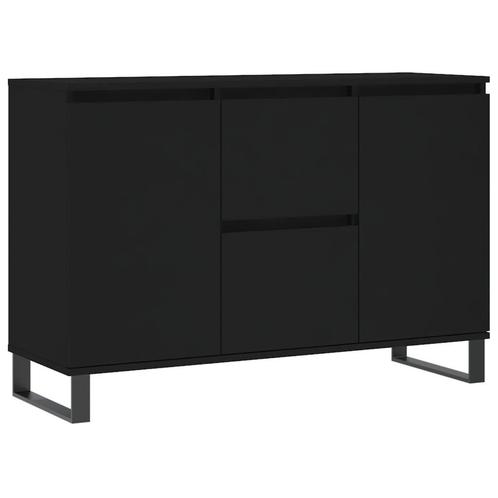 Dressoir 104cm Zwart | Stijlvol & Goedkoop | retourdeal, Huis en Inrichting, Kasten | Dressoirs, 100 tot 150 cm, 25 tot 50 cm