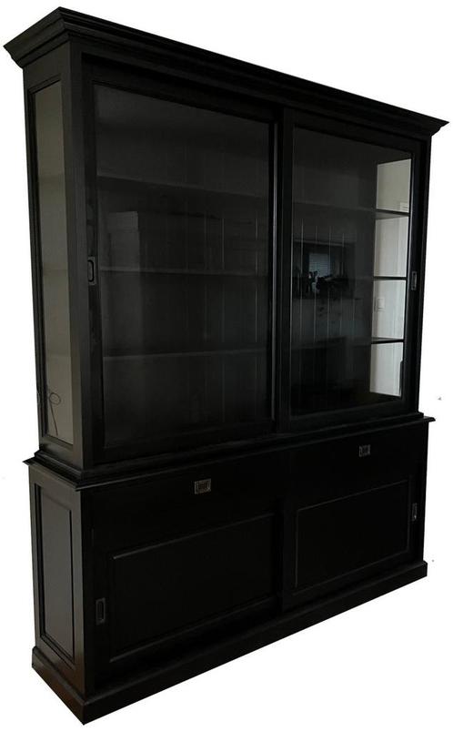 Buffetkast zwart Elst 200 x 240cm, Huis en Inrichting, Kasten | Buffetkasten, Ophalen of Verzenden