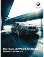 2016 BMW 5 SERIE SEDAN PRIJSLIJST DUITS, Nieuw, BMW, Author