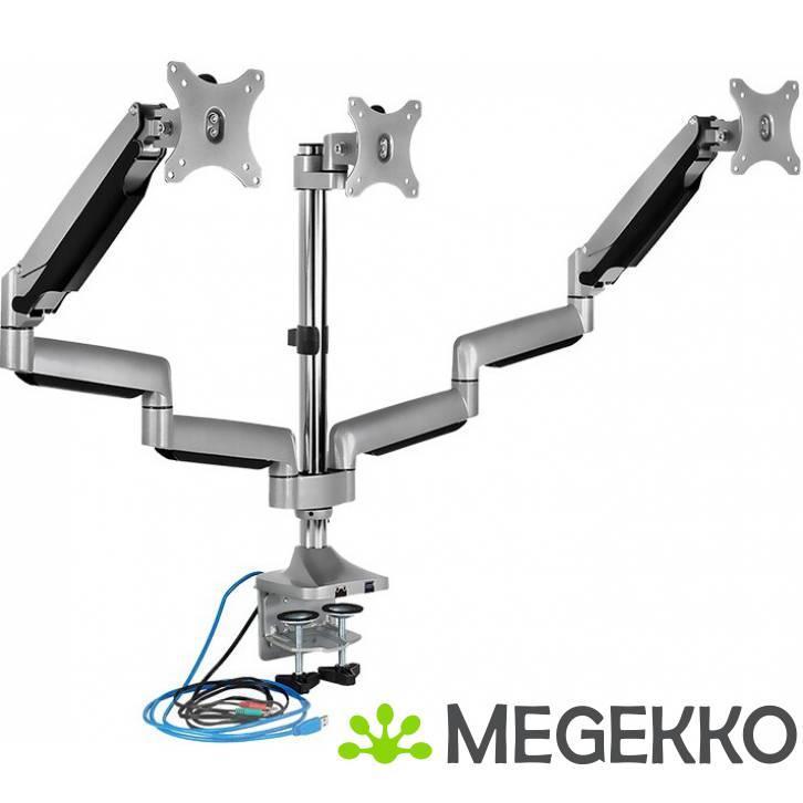 ICY BOX IB-MS505-TI 32  Klem Zwart, Zilver, Computers en Software, Monitoren, Nieuw, Verzenden
