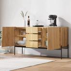 Houten Sideboard met 2 Deuren en 3 Lades –Modern Kast 140×40, Verzenden, Nieuw