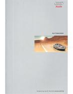 2001 AUDI A4 CABRIOLET BROCHURE DUITS, Nieuw, Audi, Author
