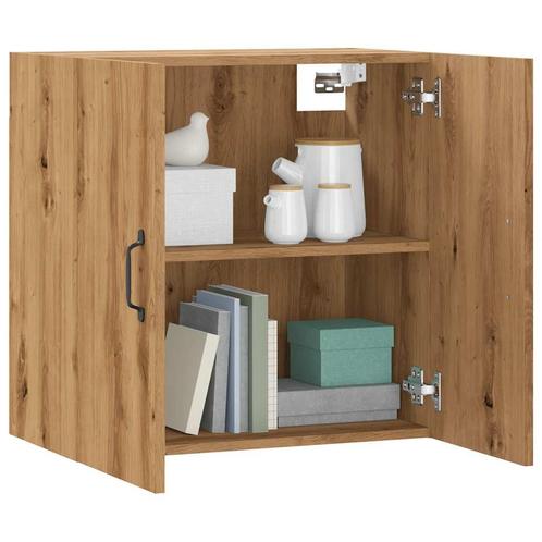 vidaXL Wandkast 60x31x60 cm bewerkt hout artisanaal, Huis en Inrichting, Kasten | Overige, Nieuw, Verzenden
