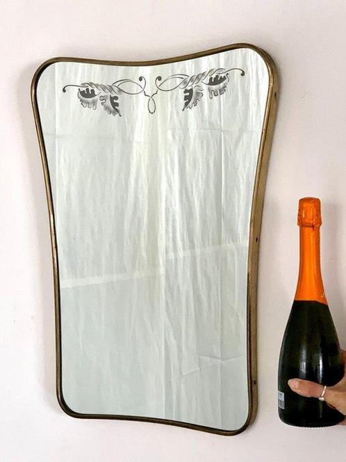 Spiegel - Glas, Messing, Antiek en Kunst, Curiosa en Brocante