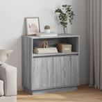 vidaXL Dressoir met LED Grijs sonoma 71 x 34,5 x 75 cm, Huis en Inrichting, Verzenden, Nieuw, Overige houtsoorten, Minder dan 50 cm