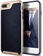 Caseology Envoy Series iPhone 8/7 Plus Leather Navy Blue + i, Nieuw, Verzenden