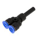 6mm x 6mm Y-koppeling PBT Insteekfitting Plug Compact, Verzenden, Nieuw