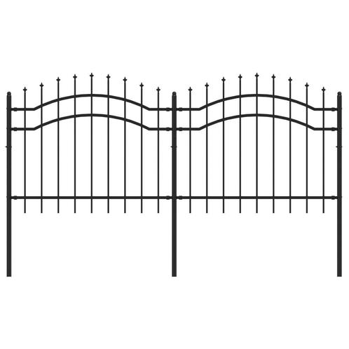 Tuinhek 140cm Zwart | Retourdeal | Bescherm uw Eigendom |..., Tuin en Terras, Tuinhekken en Hekwerk, Nieuw, IJzer, Tuinhek, Ophalen of Verzenden