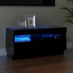 Tv-meubel 80cm Zwart LED | Retourdeal | 47% Korting!, Huis en Inrichting, Kasten | Televisiemeubels, Nieuw, Minder dan 100 cm