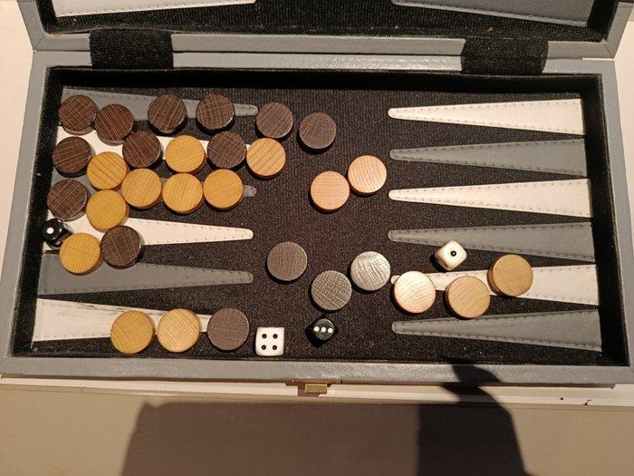 Bordspel - Backgammon - Metaal, Antiek en Kunst, Antiek | Overige Antiek