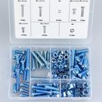 Benson Assortiment bouten en moeren - verzinkt - 125-deli..., Doe-het-zelf en Verbouw, IJzerwaren en Bevestigingsmiddelen, Ophalen of Verzenden