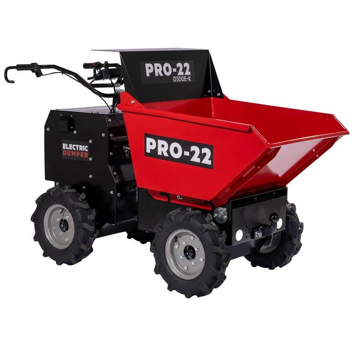 PRO-22 D300E-K Accu Mini Dumper / Kruiwagen, Tuin en Terras, Kruiwagens
