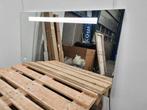 Spiegel 135 x 70 cm met verlichting en klokje, Ophalen of Verzenden, Nieuw, Glas, Overige typen