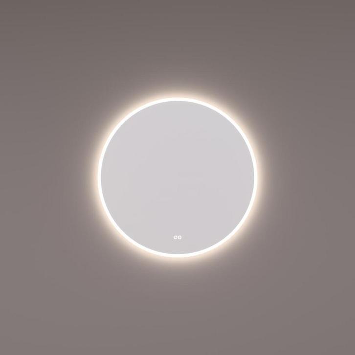 HIPP Design spiegel Rond met Directe en Indirecte LED Baan, Huis en Inrichting, Woonaccessoires | Spiegels, Nieuw, Ophalen of Verzenden