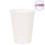 vidaXL Papieren koffiekopjes 1000 st 12oz 300 ml wit, Huis en Inrichting, Keuken | Servies, Verzenden, Nieuw