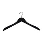 Hanger black Helena 44 cm Flock covered