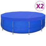 vidaXL Zwembadhoezen 2 st rond 90 g/m² 540cm PE, Tuin en Terras, Zwembad-toebehoren, Verzenden, Nieuw