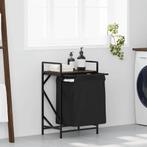 vidaXL Wasmand 1 vak met plank bruin eikenkleurig, Verzenden, Nieuw