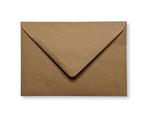 Envelop 11 x 15.6 cm Kraft Donkerbruin, Hobby en Vrije tijd, Kaarten | Zelf maken, Nieuw, Verzenden
