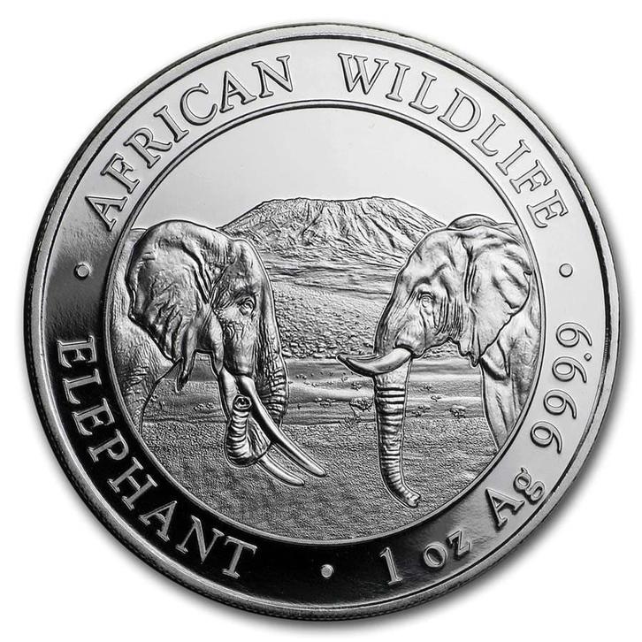 Somalische Olifant 1 oz 2020, Postzegels en Munten, Munten | Afrika, Losse munt, Zilver, Overige landen, Verzenden