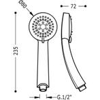 Barras Y Ducha Massage douche AQUA PLUS 2 types stralen, Doe-het-zelf en Verbouw, Ophalen of Verzenden, Nieuw