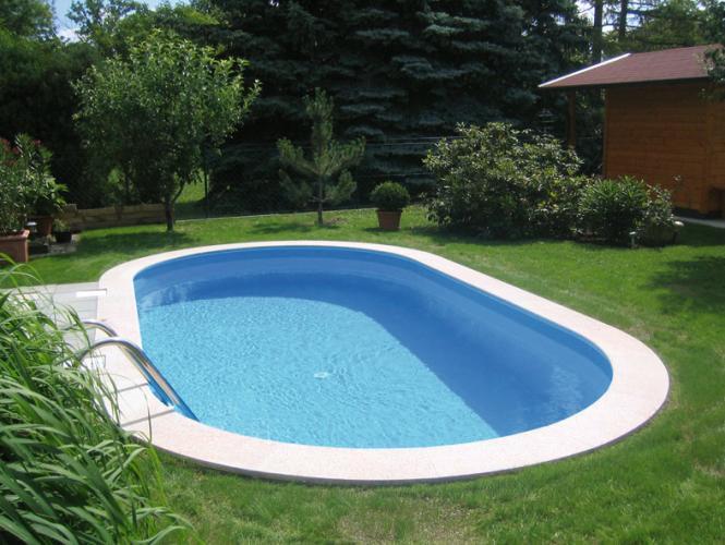Happy Pool ovaal inbouwbad 120 cm diep, Tuin en Terras, Zwembaden, Verzenden