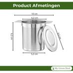 RVS Theezeef met Deksel – Thee Infuser, Huis en Inrichting, Verzenden, Nieuw