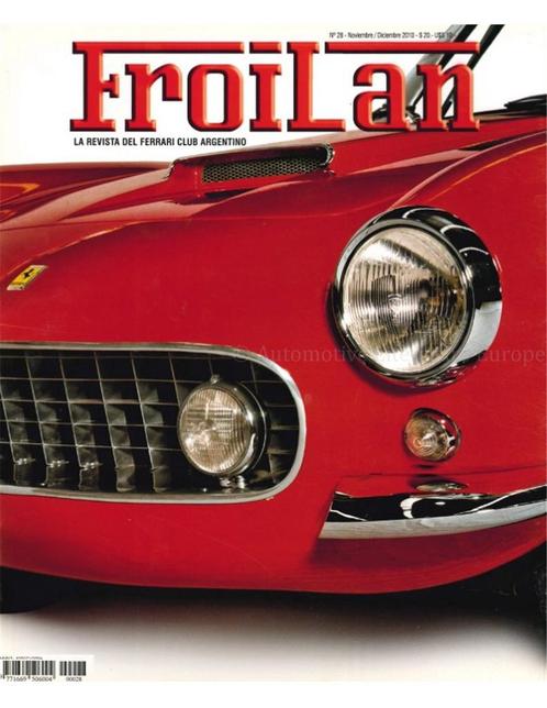 2010 FERRARI FROILAN MAGAZINE ARGENTINIE 28, Boeken, Auto's | Folders en Tijdschriften, Ferrari