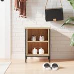 vidaXL Schoenenkast 38x35x50 cm bewerkt hout sonoma, Huis en Inrichting, Verzenden, Nieuw