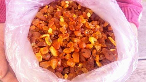 Amber - Barnsteen - Rough Baltic Amber - 10 mm - 7 mm, Verzamelen, Dierenverzamelingen