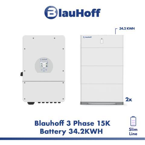 Blauhoff Home 15K/34,2 kWh 3 Fase Systeem Slim Line IP65, Doe-het-zelf en Verbouw, Overige Doe-het-zelf en Verbouw