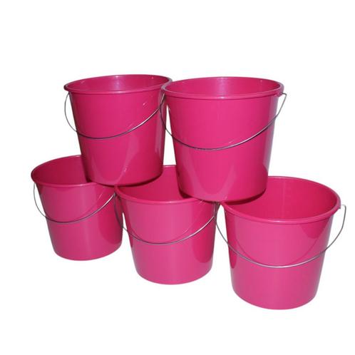 Emmers - Huishoudemmers - 10 liter - Set van 5 stuks - Met, Huis en Inrichting, Woonaccessoires | Thermometers, Ophalen of Verzenden