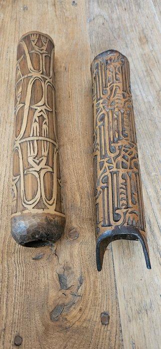 trompet - Fu - Asmat - West-Papoea (Nieuw-Guinea) (Zonder, Antiek en Kunst, Kunst | Niet-Westerse kunst