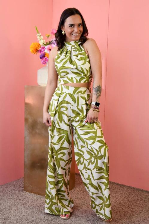 Tweedelig set flower groen, Kleding | Dames, Overige Dameskleding, Nieuw, Ophalen of Verzenden