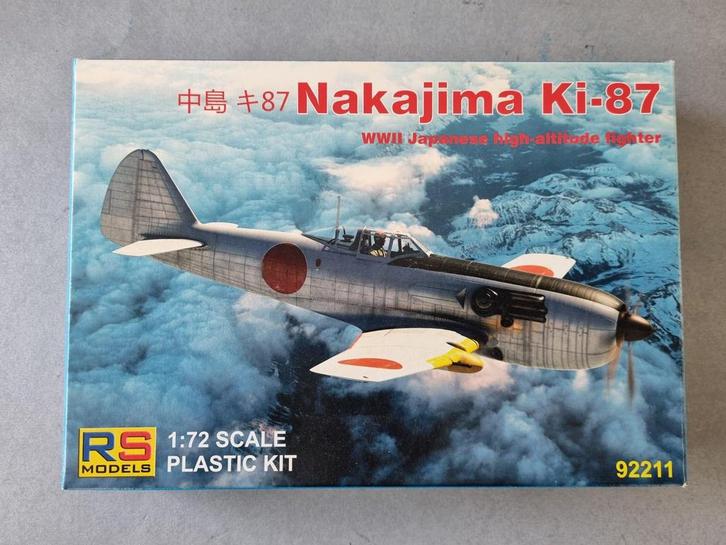 RS Models 92211 Nakajima Ki-87 1:72, Hobby en Vrije tijd, Modelbouw | Vliegtuigen en Helikopters, Verzenden