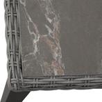 Wicker tafel Tarent 93,5x93,5x75cm - grijs, Verzenden, Nieuw