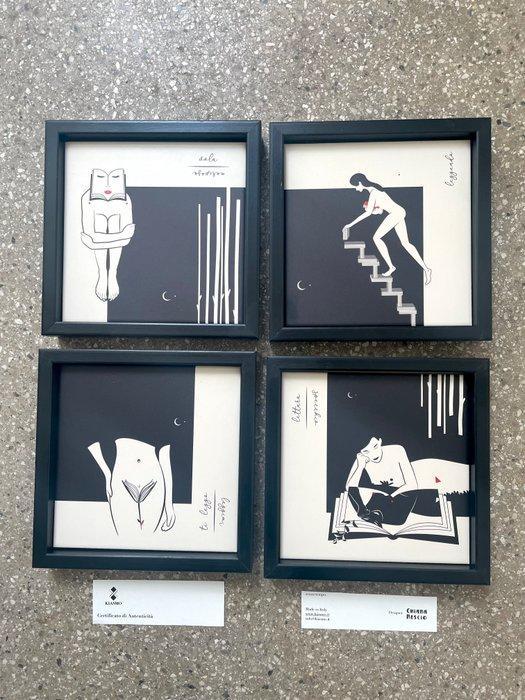 Kiasmo - Chiara Rescio - Lijst (4) - Hout, Keramiek, Antiek en Kunst, Kunst | Designobjecten