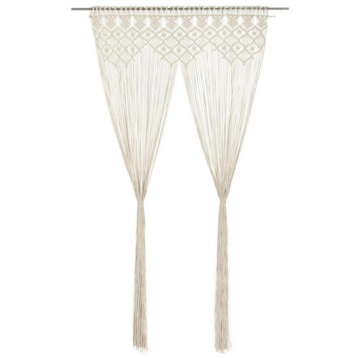 Macrame Gordijn | Tweedekansje | Woondecoratie, Huis en Inrichting, Stoffering | Gordijnen en Lamellen, Nieuw, 200 cm of meer