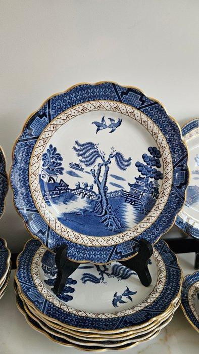 Booths - Tafelservies voor 6 (34) - Echte oude wilg -, Antiek en Kunst, Antiek | Meubels | Tafels