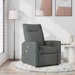 vidaXL Massage Recliner Stoel Donkergrijs 69 x 86 x 100 cm, Huis en Inrichting, Fauteuils, Verzenden, Nieuw