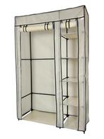 Opvouwbare Kledingkast | Campingkast | 108x44x166cm | Crème, Huis en Inrichting, Kasten | Kledingkasten, Verzenden, Nieuw